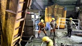 Lifting Shuttle car from 168m below