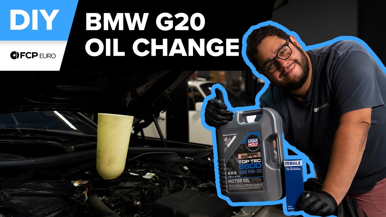 BMW 330i Oil Change & Filter Replacement DIY (2019-Present BMW G20 330i ...