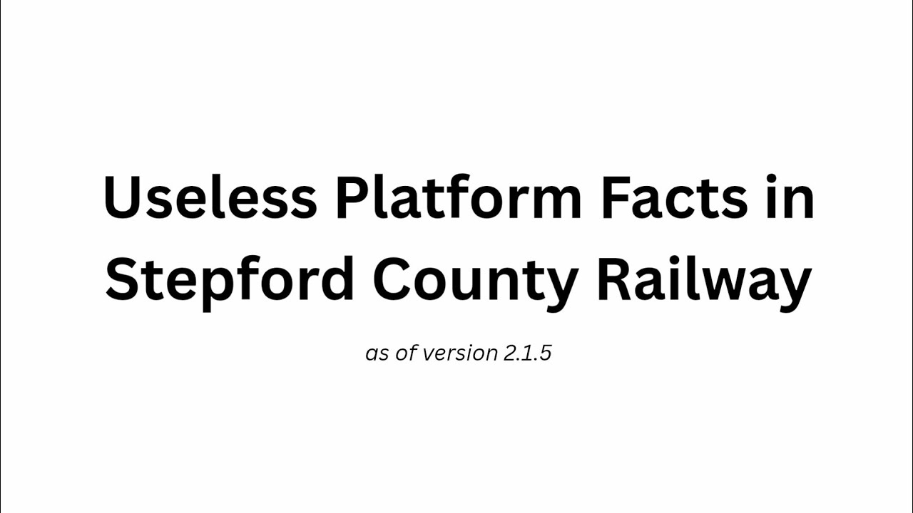 SCR Platform Facts that you might not know - YouTube