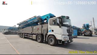 China Factory JIUHE 70m Concrete Pump Truck for sale