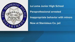 Modesto school employee removed after arrest involving minors