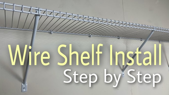 How To Install Closet Shelves  Rubbermaid Fasttrack Closet Kit