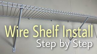 Rubbermaid White Wire Shelf Install - Easy Step By Step Installation