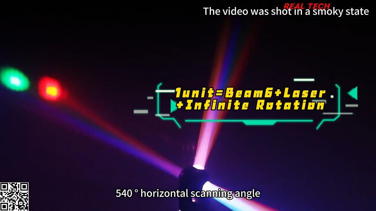 16x3W RGBW Hybrid RG Laser Moving Head 