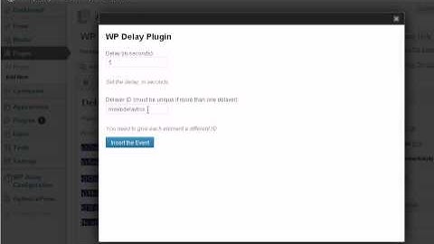 Wordpress Delay Plugin Demo