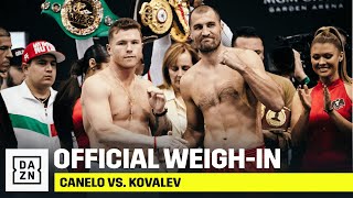 WEIGH-IN | Canelo vs. Sergey Kovalev (Official Stream)
