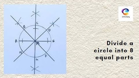 #16 Elementary Plane Geometry | Divide Circle into 8 equal parts | ChitraRang Fine Art Academy