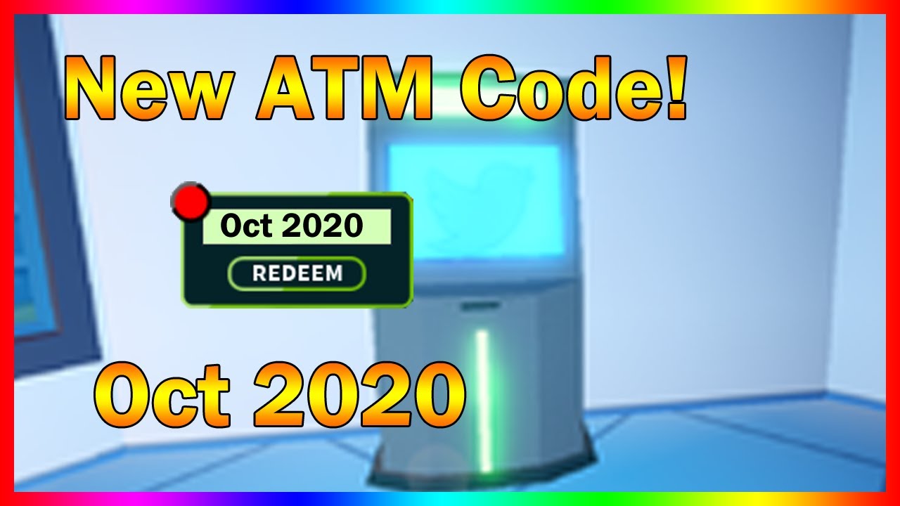 Oct 2020 New Atm Code Watch This Roblox Jailbreak Youtube - youtube roblox jailbreak codes atm