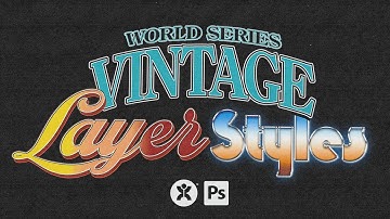 How To Make VINTAGE TEXT Layer Styles | Photoshop Tutorial