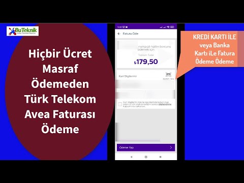 Kredi kartıyla veya Banka Kartı ile Ücretsiz komisyon ödemeden Türk Telekom Faturası ödeme