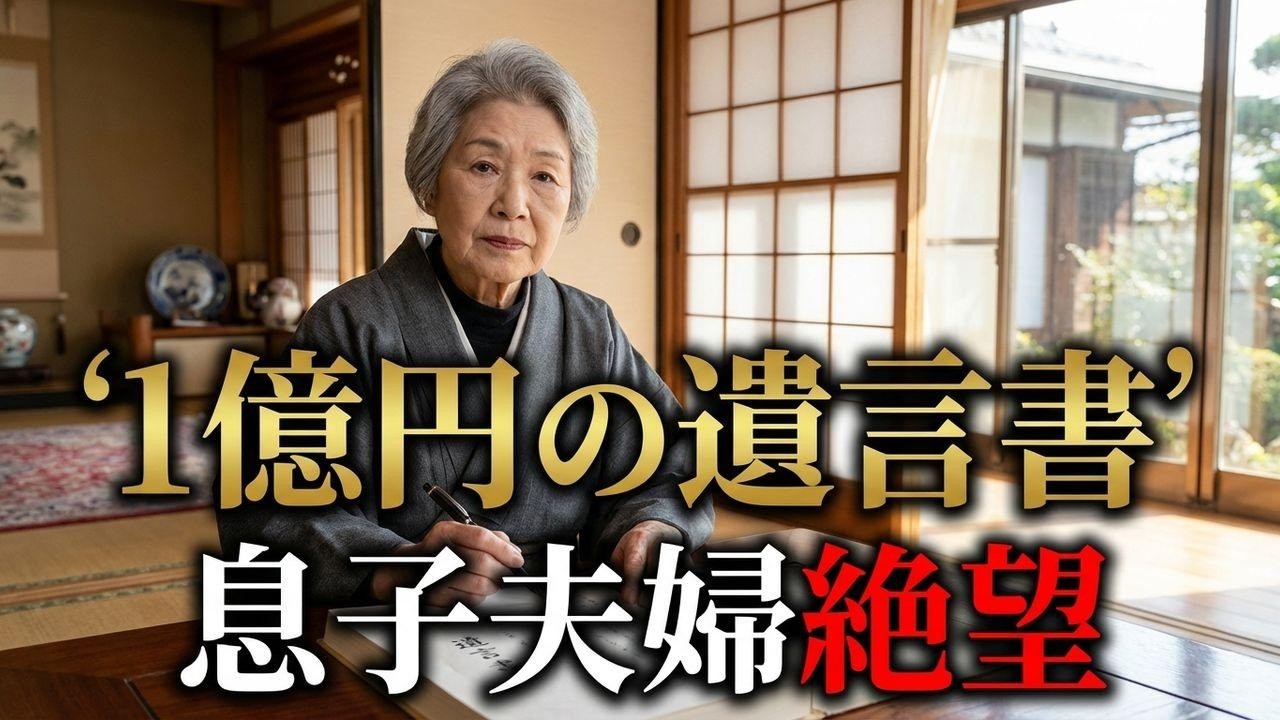 「絶縁した母は億万長者だった」息子夫婦の顔が青ざめた遺言書の真実