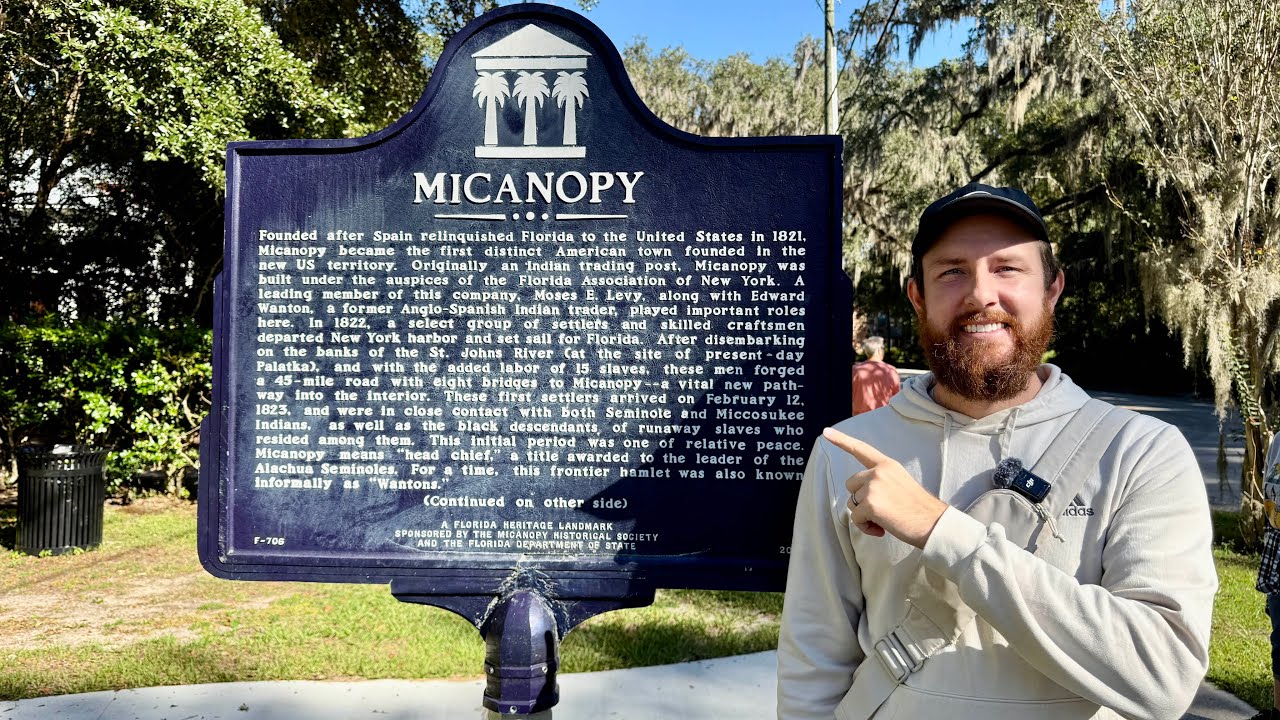 Florida Town Tour of Micanopy Founded 1821 - YouTube