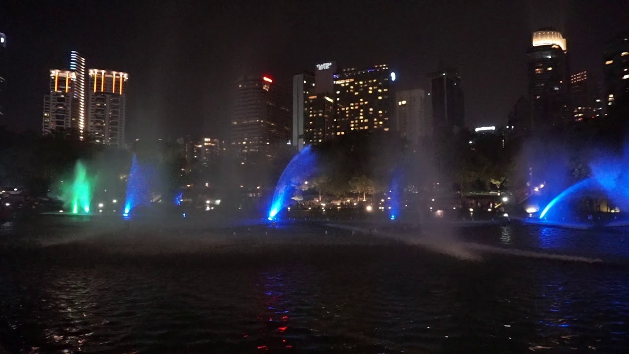 KLCC water fountain show YouTube