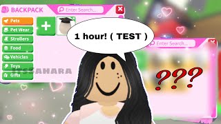 Growing my ADOPT Me INVENTORY In JUST 1 HOUR? | Test! | w/ aesthetic music! ❤️| ItsSahara