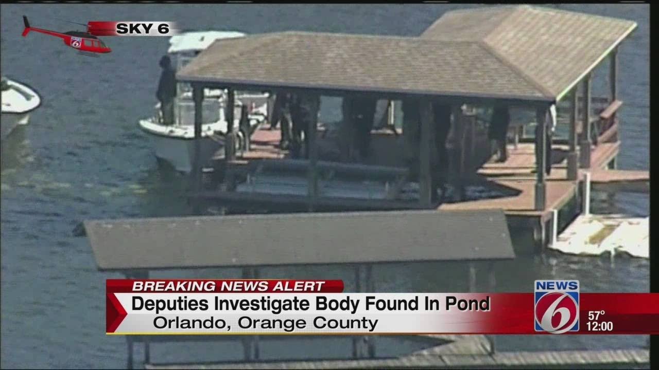 Deputies investigate body found in pond - YouTube