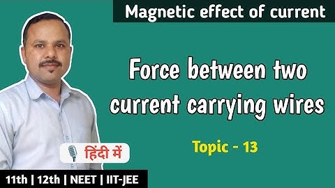 13. Force between two parallel current carrying conductors | 12th Physics #cbse