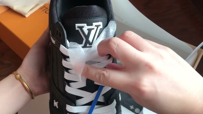 Review - LOUIS VUITTON LV TRAINERS MONOGRAM DENIM (BLUE) by DW new