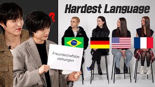 Koreans Try Learning Most Difficult Words Around The World l France, Germany, Brazil, US l FT. DKB