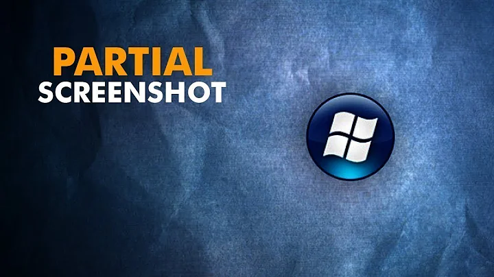 Snipping Tool - How to take partial screenshots on a PC