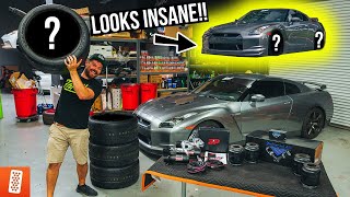 Building a Nissan R35 GTR : Installing Air Suspension and the DREAM Wheel & Tire Setup!!!!!