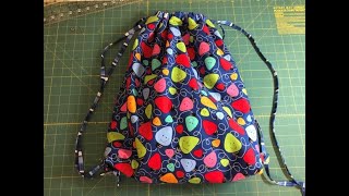 Lined Drawstring Bag