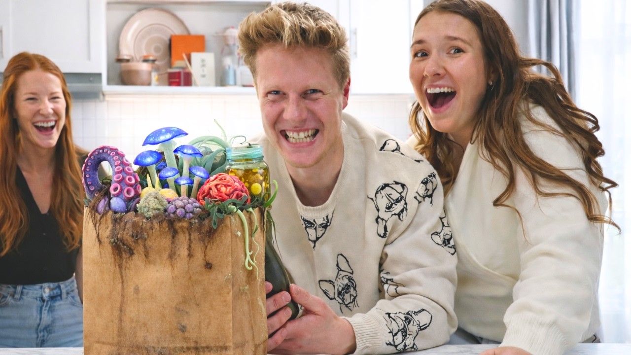 Challenge du Sac d'Épicerie Mystère 🥴 (Ft. Tanya et Kevin)