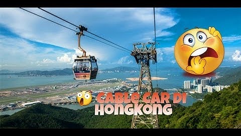 Cable Car Ngong ping 😲 yang takut ketinggian jangan naik ya saat di HongKong...(Saat Sblm Covid-19 )