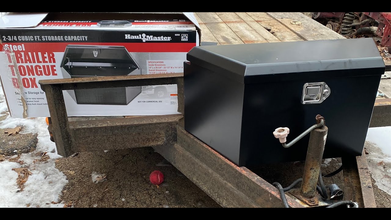 Harbor Freight Trailer Box Install YouTube