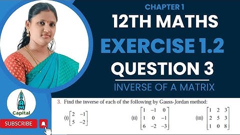 Exercise 1.2 Question 3 Class 12 Maths Chapter 1 Application of Matrices and Determinants Ex1.2 q3