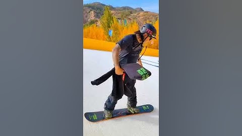 Let skiing can be anything you want! #snowmonkey #dryski #skislope #snowboarding #skiing #freestyle