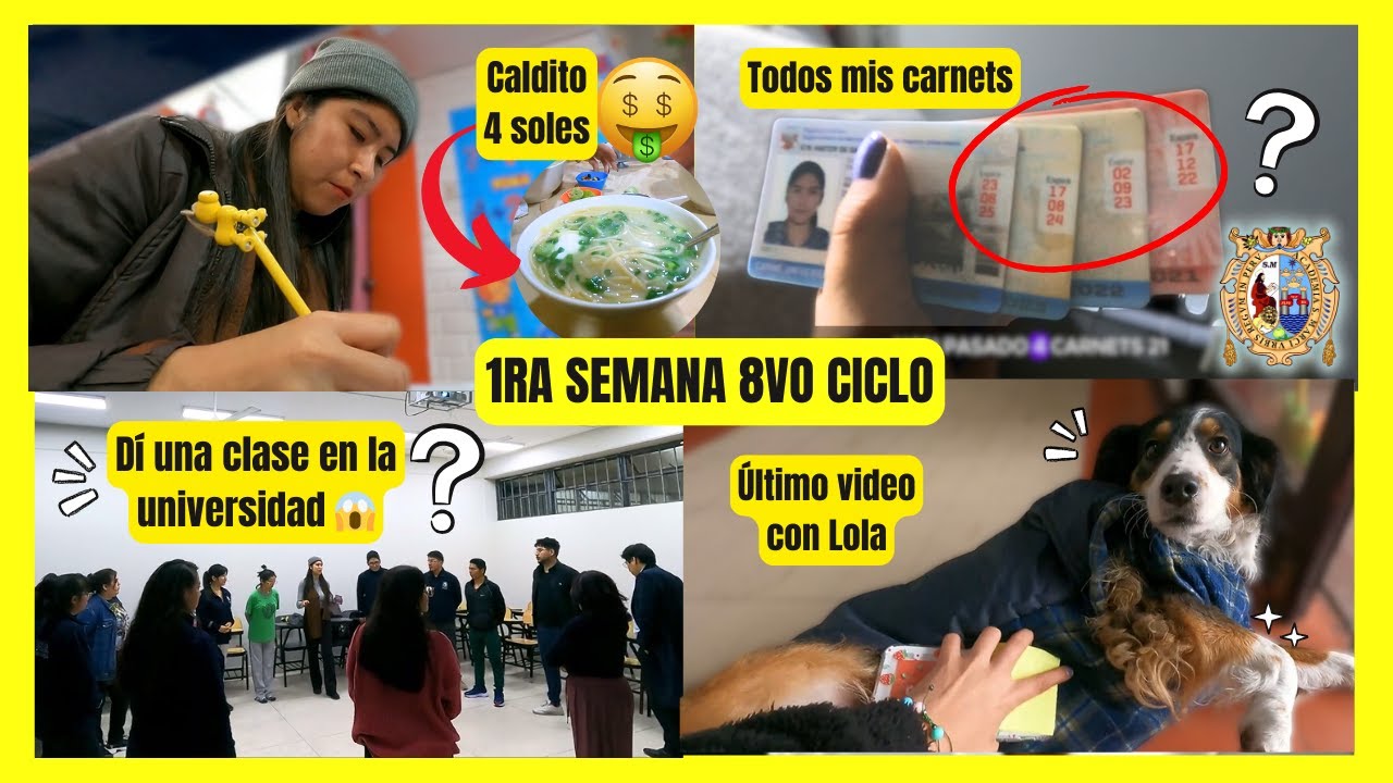 ÚLTIMO semestre 2024 😱*estudiar y trabajar📚👩‍🏫1ra semana en UNMSM 8vo ciclo