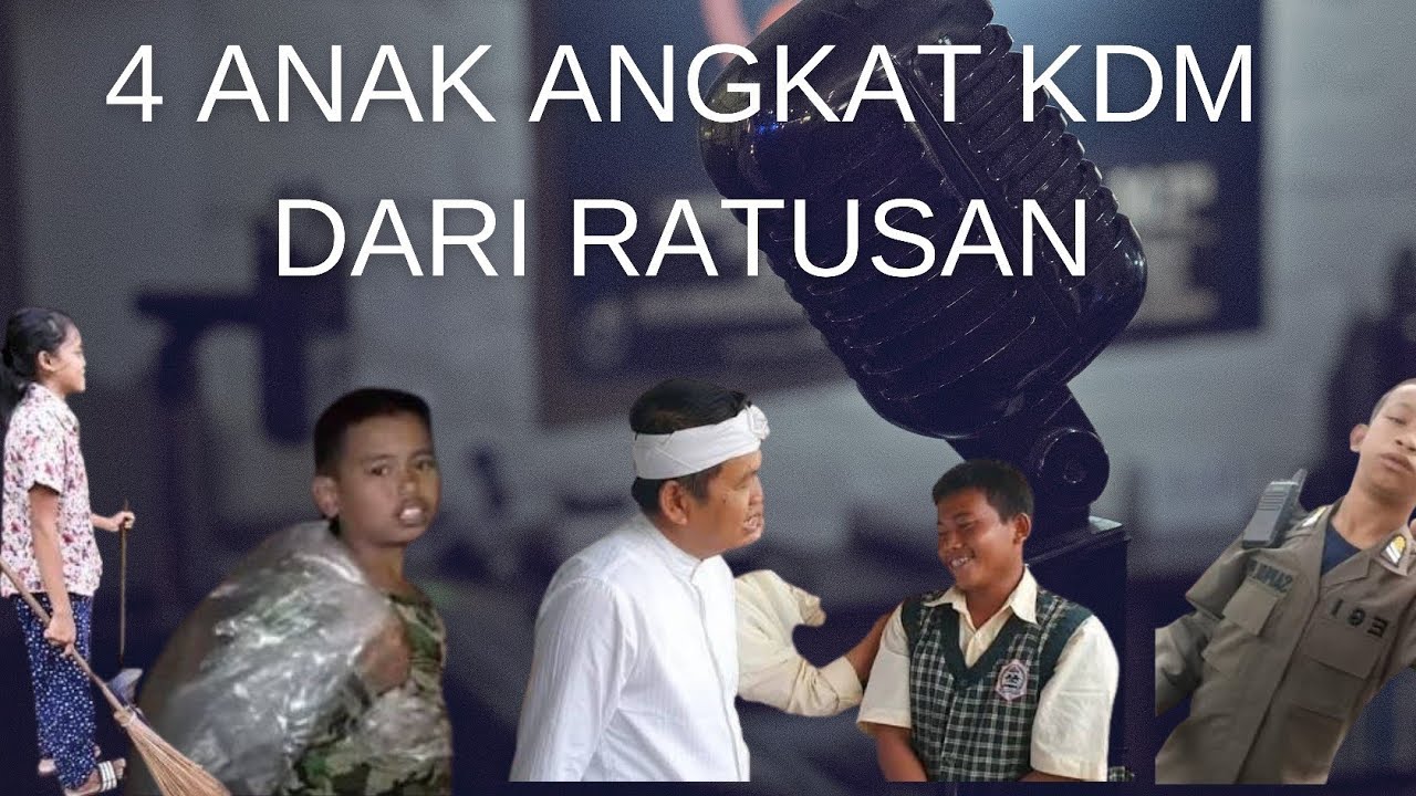 KDM mengangkat anak asuh dengan hati. 