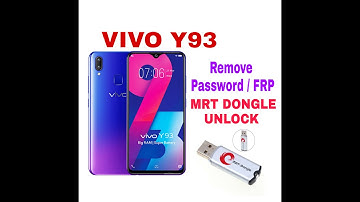 Vivo Y93 (Mediatek) Password Remove MRT Dongle Unlock Done.