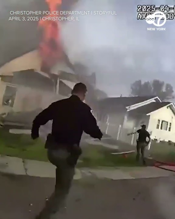 First responders rush to save firefighter after house explosion