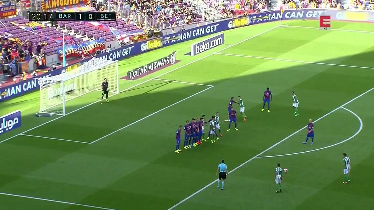 Ruben Castro Freekick vs Barcelona
