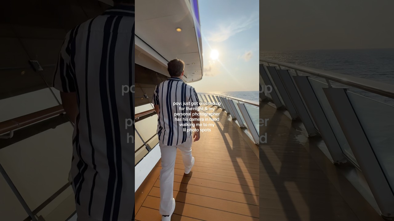 He understands the assignment 🥹❤️ #cruise #travelvlog #travelcouple #vacation #travelcouplevlogs