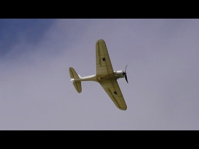3DLabPrint Nakajima Ki-43 Hayabusa maiden flight - YouTube