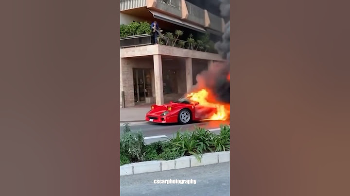 FERRARI F40 BURNS DOWN IN MONACO😱THE LEGENDARY STRAIGHT PIPED F40 FROM MONACO #ferrari #f40 #monaco