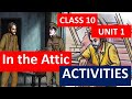 Class 10 English Unit 1 In the Attic Activities New Kerala Syllabus