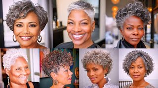 💯🔥100 + Stylish and Short Pixie Haircut Inspiration for Older Women | Grey Hair Don't Care 💖