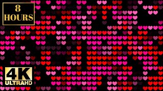 Hearts Romantic Valentine Background With Music Wallpaper Screensaver 8 HOURS 4K screenshot 2