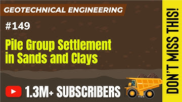 Pile Group settlement in sands and clays | Deep Foundation | Geotechnical Engineering - GATE