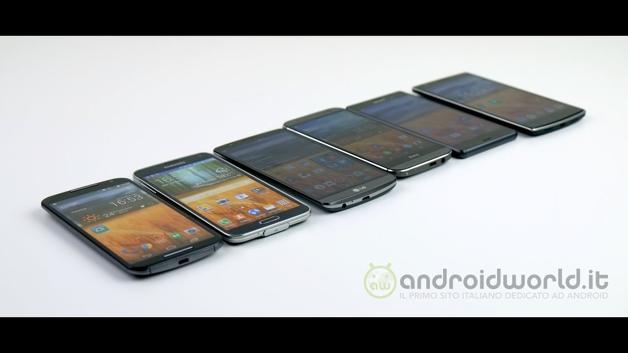 Confronto top di gamma Android fine 2014 - YouTube