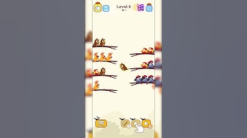 Bird Sort Color Puzzle games #gaming #shorts