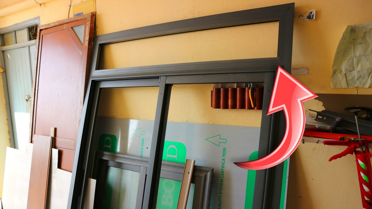 طريقة صنع نافذة اليمنيوم بلكاش ريدو aluminium EmrAude للمبتدئين