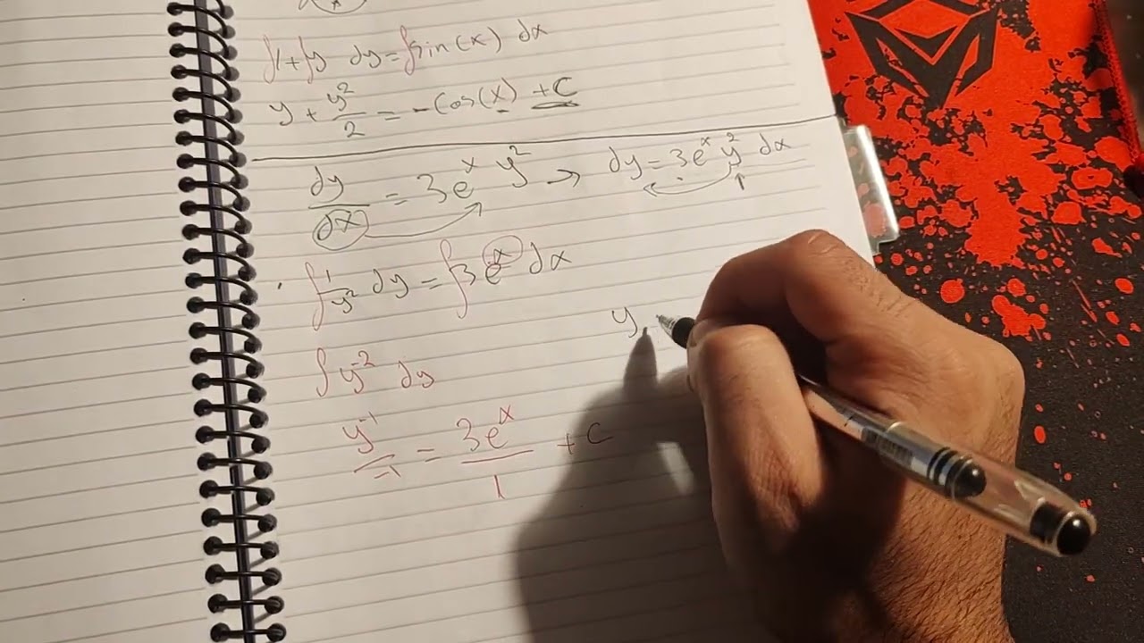 Differential Equations Lec  1 ODE Separation