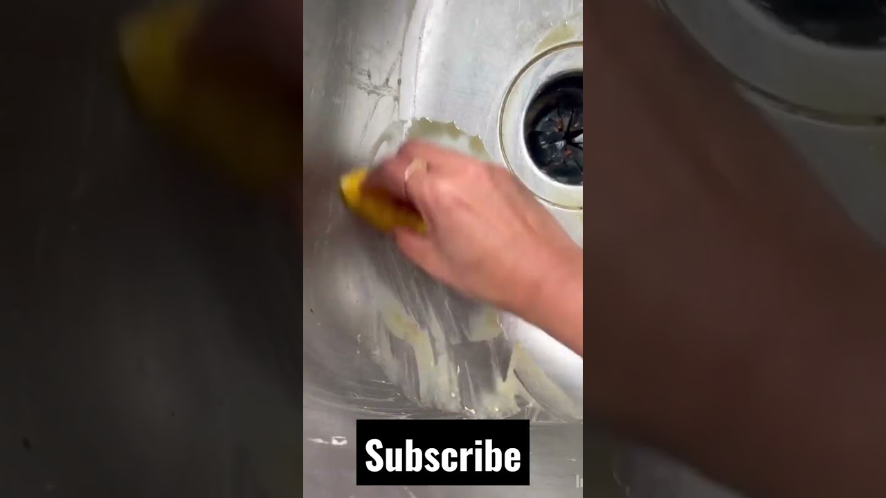 Kitchen hack 😉 to shine your Sink⭐✨
