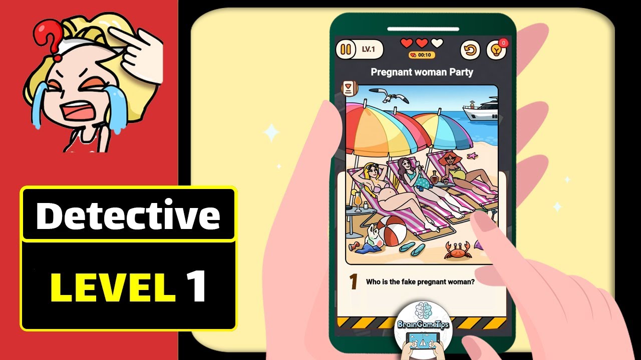 Brain Find - Riddles&Find clue - Detective Level 1 Latest Version 2021 Solution