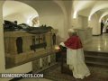 Pope visits the tombs of his predecessors