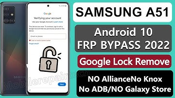 SAMSUNG A51 FRP Bypass | Samsung A515F FRP/Google Account Unlock